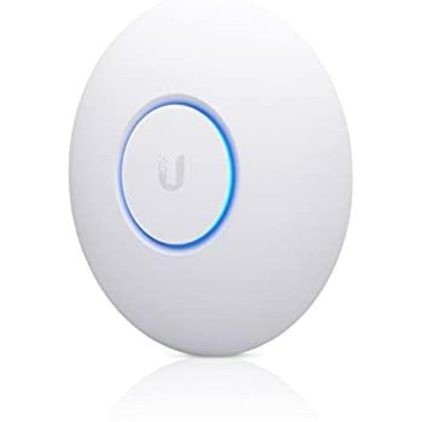 Ubiquiti UniFi Wi-Fi 6 Long-Range, 4 x 4 MU-MIMO AP, 3 Gbps aggregate rate.