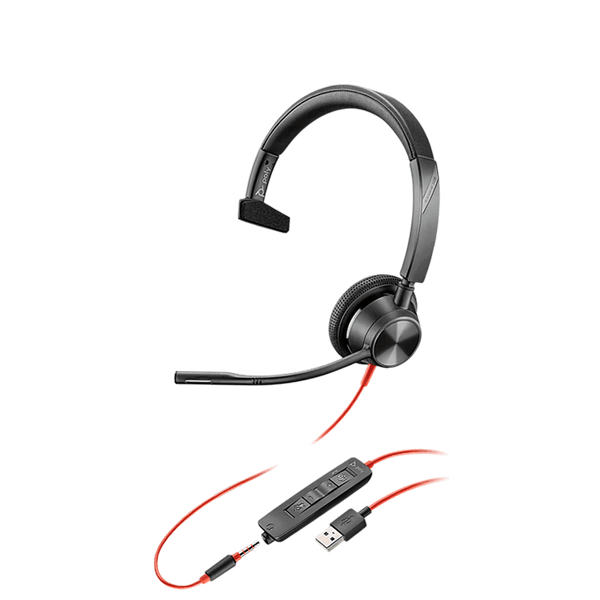 Poly Blackwire 3315-MS Teams USB-A (Mono Headset)