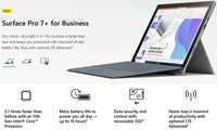 Microsoft Surface Pro 7+ for Business (i5/ 12.3-inch/ 16GB RAM/ 256GB SSD/ LTE/ W10P) Platinum