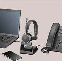 Poly Voyager 4220 Office Bluetooth Headset with 2-Way Base for MS Teams (USB-A)