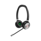 Yealink DECT Wireless On-Ear Stereo Headset with Touch Screen Base Station (WH66-DUO)